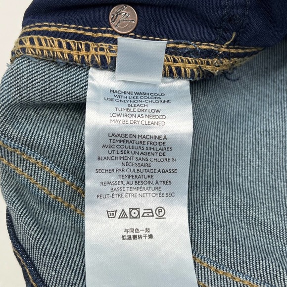 Free People Raw High Rise Jeggings Deep Indigo 27 - Picture 6 of 7